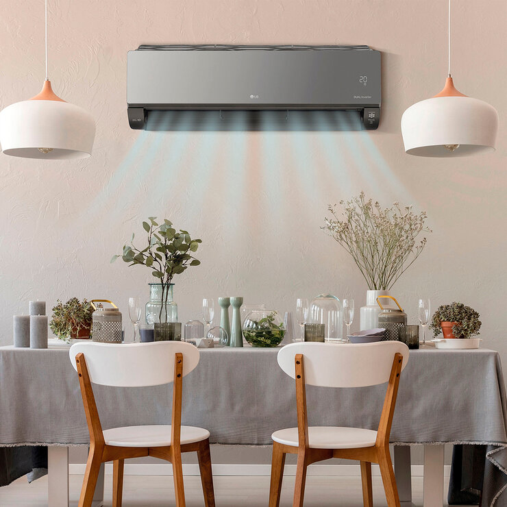 LG Aire Acondicionado ArtCool Inverter, VR242CW, Solo Enfriamiento, 220V, 2 Toneladas, 22,000 BTU/h, WiFi