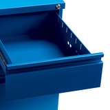 Hirsh archivero metálico dos cajones lapiceros y cajón archivero tamaño carta color azul
