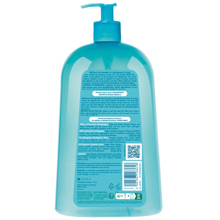 Bioderma ABCDerm Gel Moussant 1 L Bioderma ABCDerm Gel Moussant 1 L