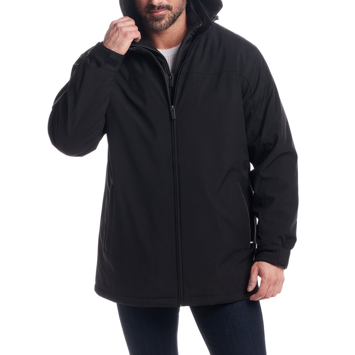 Weatherproof Chamarra para Caballero Negro Mediana Weatherproof Chamarra para Caballero Negro Mediana