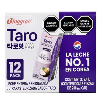 Binggrae Leche Entera Sabor Taro 12/200 ml