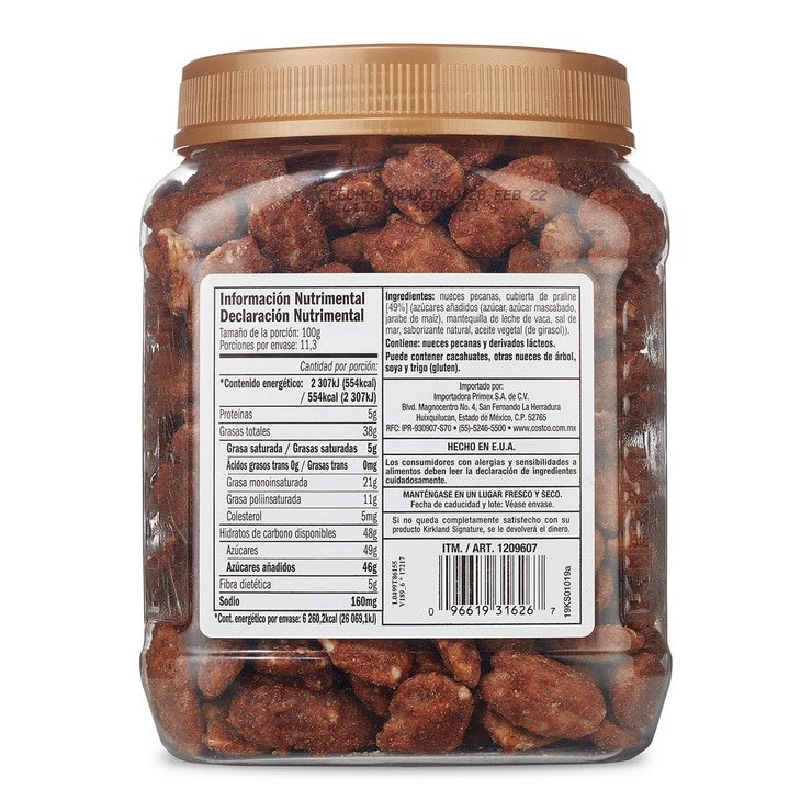 Kirkland Signature Nueces Pecanas Cubiertas de Praline 1.13 kg