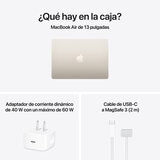 Apple MacBook Air 13" M5 16GB 512GB SSD Blanco Estelar Apple MacBook Air 13" M5 16GB 512GB SSD Blanco Estelar