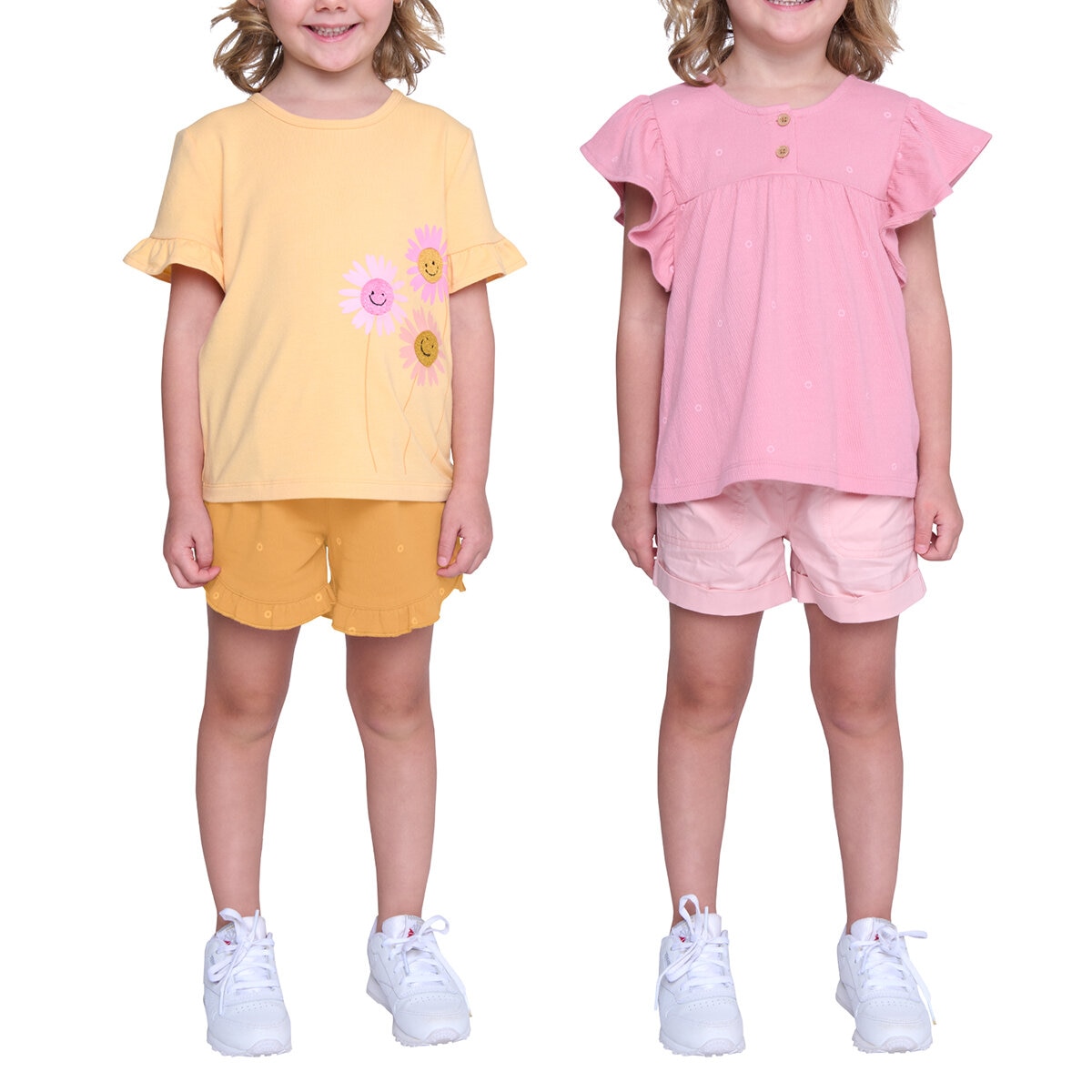 Pekkle Conjunto 4 piezas para Niños o Niñas Girasol 2 Años