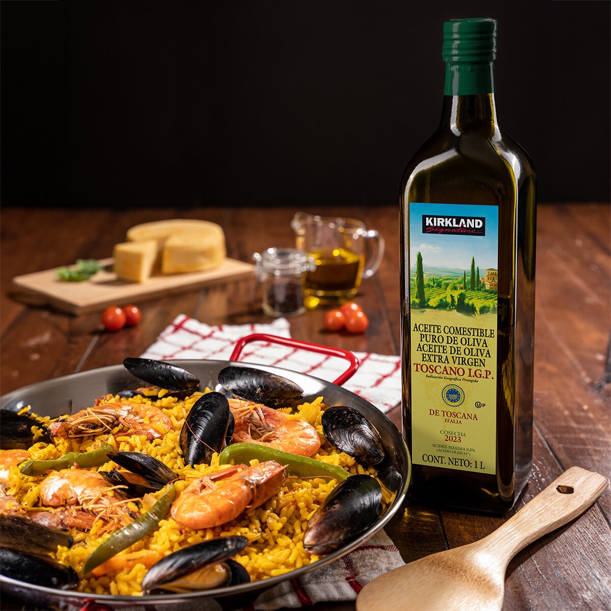 Kirkland Signature Aceite de Oliva Extra Virgen Toscano 1 l