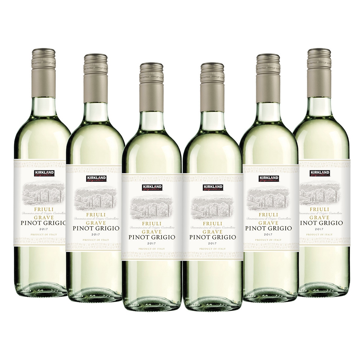 Vino Blanco Kirkland Signature Pinot Grigio Friuli 6/750ml