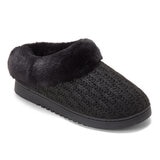 Dearfoams Pantufla para Dama Negro Chica (23 cm / 23.5 cm)