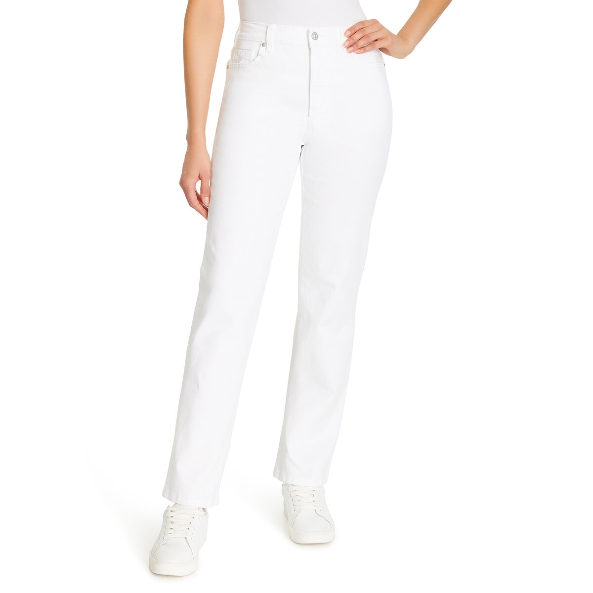 Gloria Vanderbilt Jeans para Dama Blanco 4