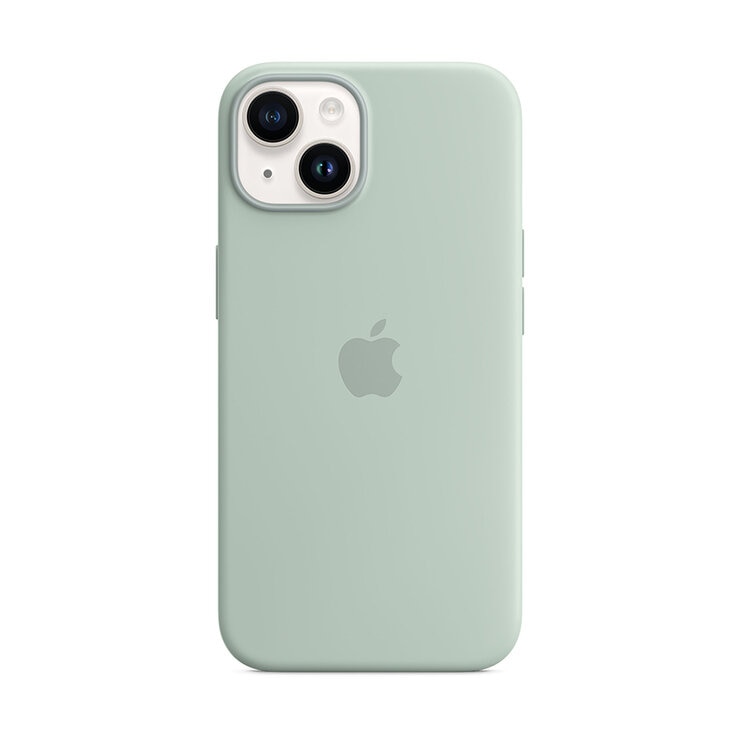 Apple Funda de Silicón con MagSafe para el iPhone 14 Agave Azul