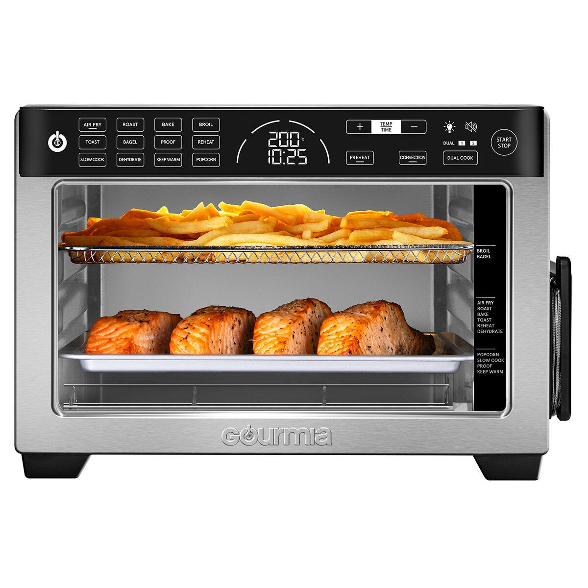 Gourmia, Horno digital con freidora de aire 24L 12-en-1 Gourmia, Horno digital con freidora de aire 24L 12-en-1