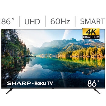 Sharp Pantalla 86" UHD Roku TV