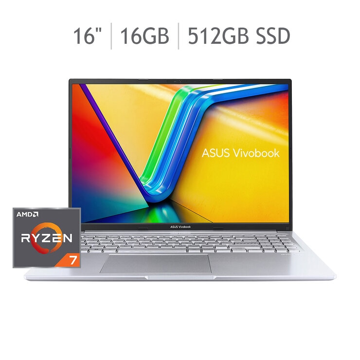 ASUS Vivobook 16 Laptop 16" Full HD AMD Ryzen 7 16GB 512GB SSD