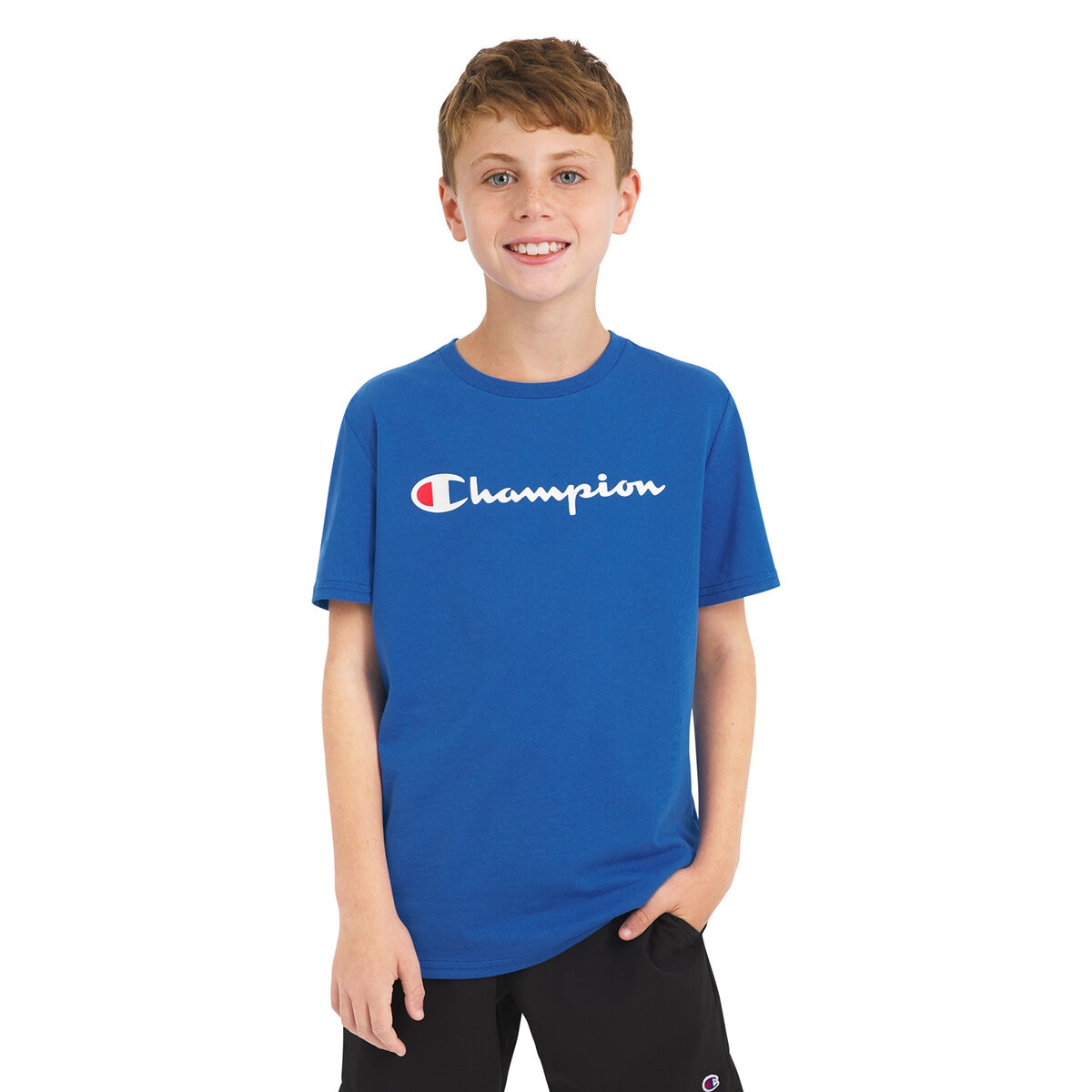Champion Playera 2 piezas para Niños y Niñas Azul / Gris 10 / 12 Años Champion Playera 2 piezas para Niños y Niñas Azul / Gris 10 / 12 Años