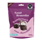 Sano Remedio Bombones Cubiertos de Chocolate sin Azúcar 300 g