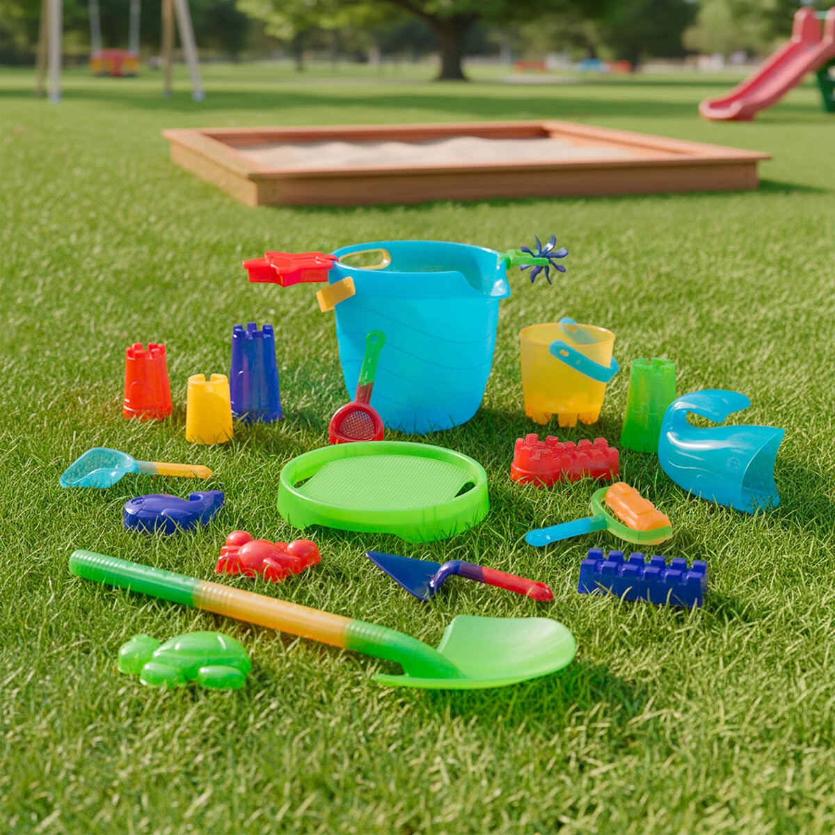 Juego de Cubetas y Moldes, 20 Pzs