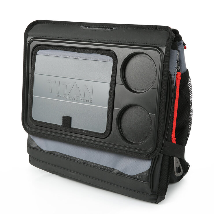 Titan Hielera Plegable para 40 Latas Gris