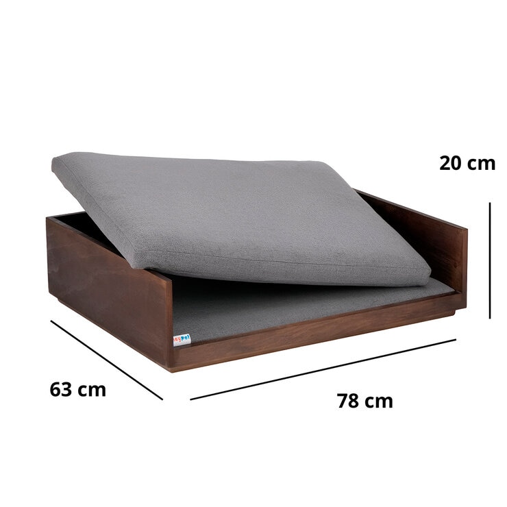 Maypet, Cama de Madera Tamaño Mediano para Perro