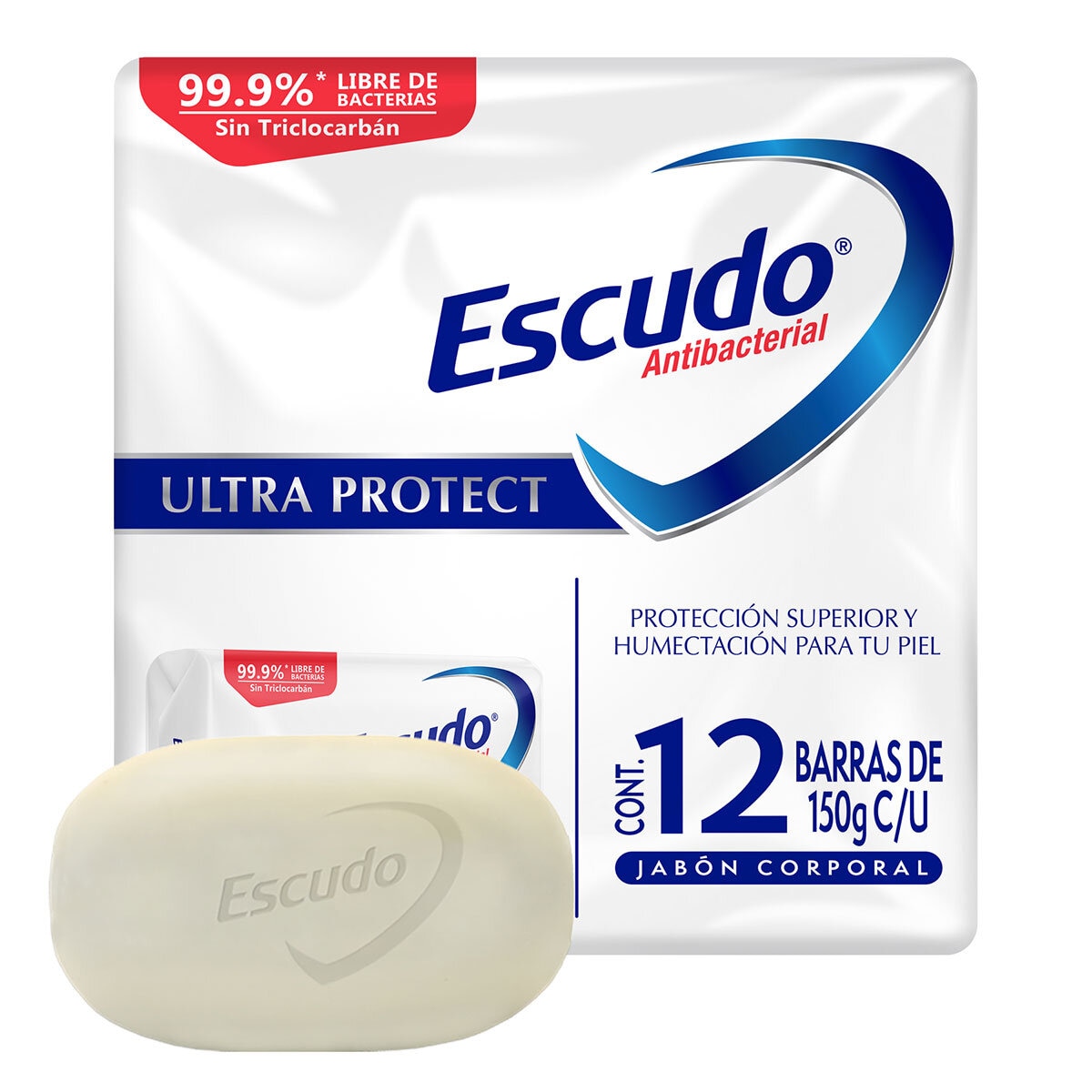 Escudo Ultra Protect Jabón en Barra 12 pzas de 150 g