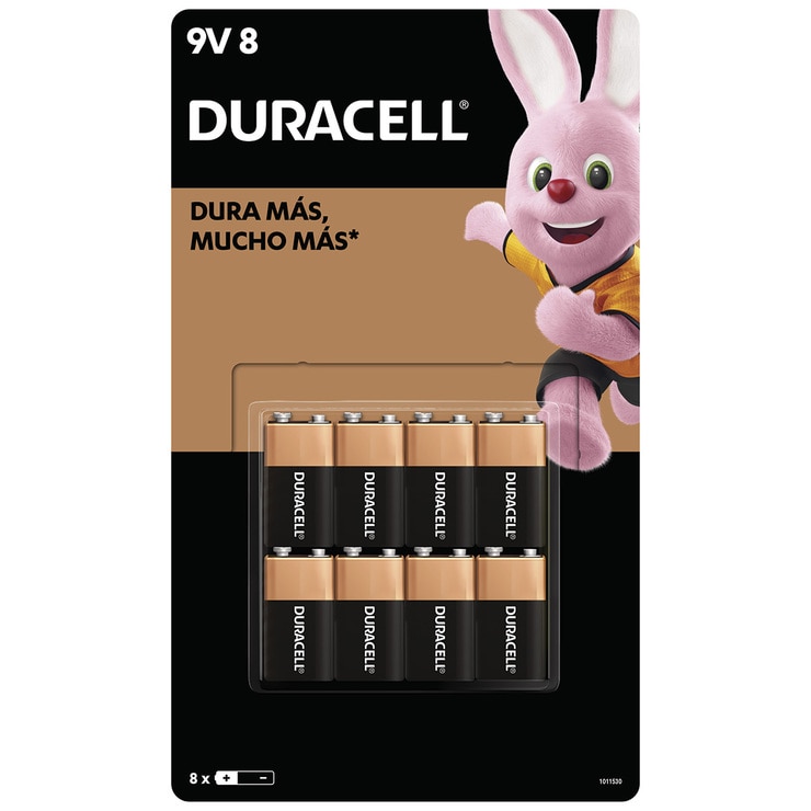 Duracell, Baterías 9V de 8 piezas Costco México