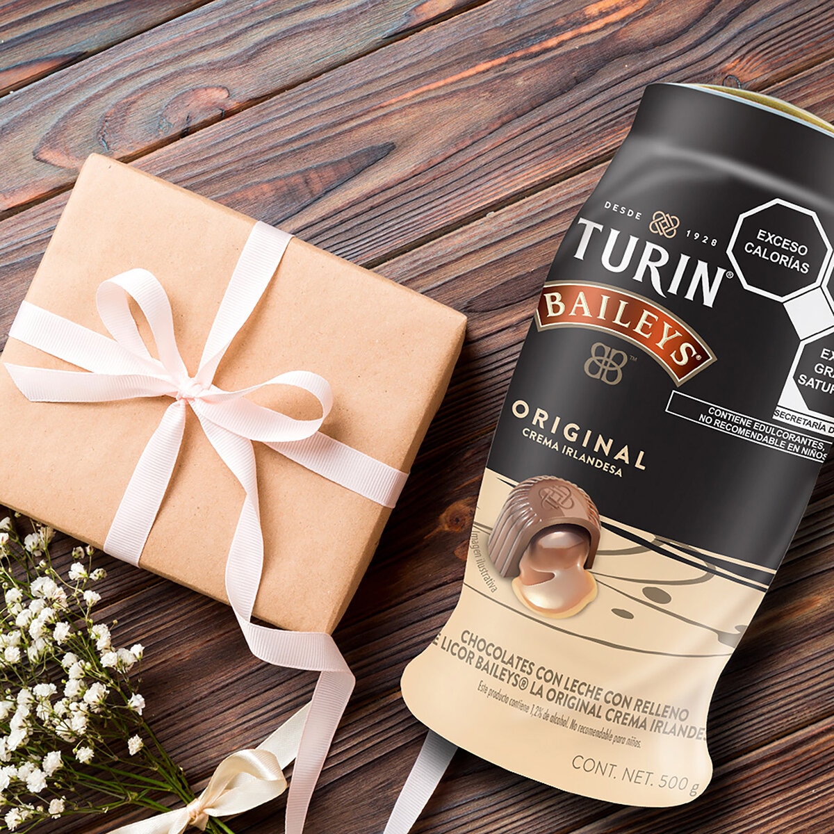 Turín Chocolates con Relleno de Licor Bailey's 500 g