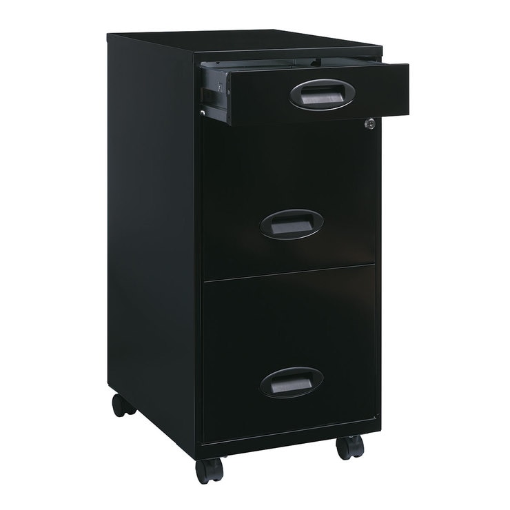 Hirsh archivero metálico dos cajones tamaño carta y un cajón lapicero