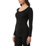 32 Degrees Heat Camiseta térmica para dama Negro Chica