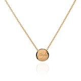Mayfer, Juego Dorado de Arete y Collar con Dije, con Cristal Austríaco