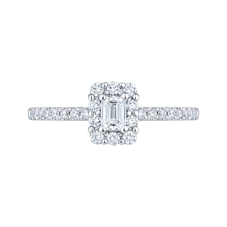 Anillo Nupcial de Diamantes 0.50ctw, Oro Blanco 14K