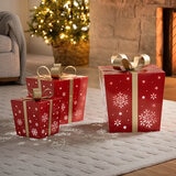 Cajas Metálicas de Regalo con Luces LED, Varios Modelos Cajas Metálicas de Regalo con Luces LED, Varios Modelos