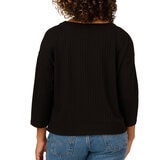 Adrianna Papell Blusa para Dama Negro EE Grande