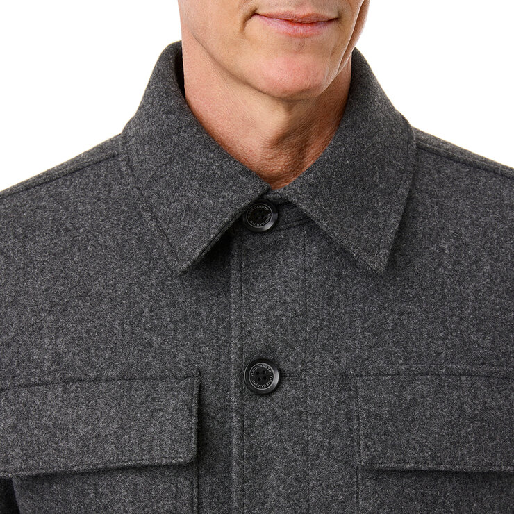 Vince Camuto Chamarra para Caballero Gris Grande