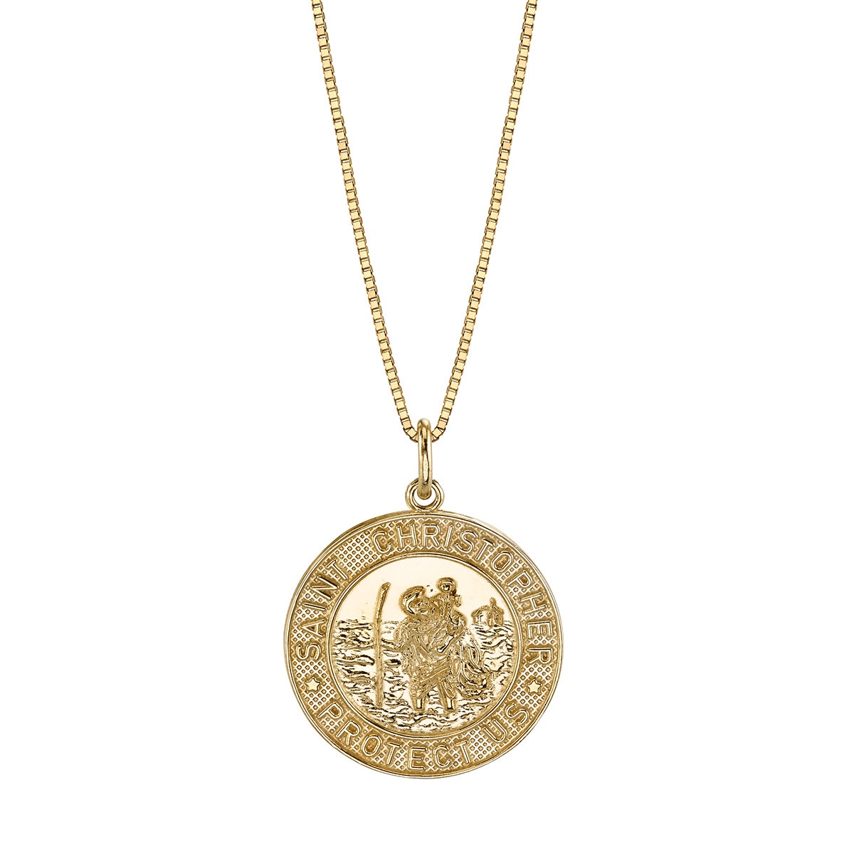 Collar de oro, Saint Christopher, 14kt