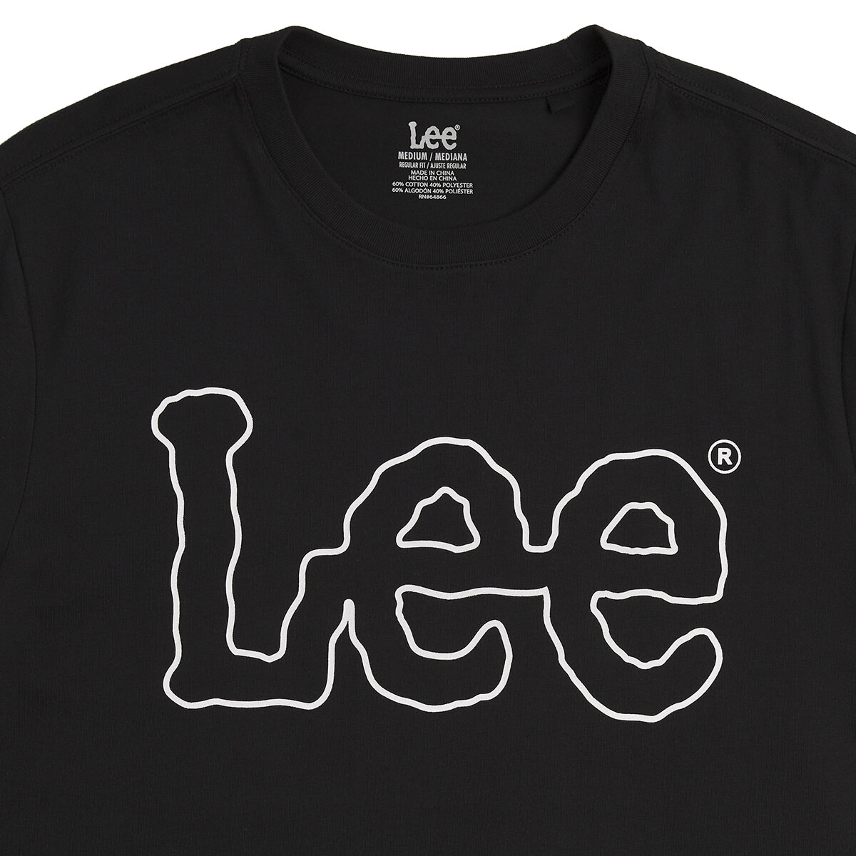 Lee Playera para Caballero Negro Extra Grande