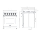 Thor Kitchen Estufa de Gas 76cm