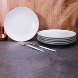 Crown Baccara Juego de 6 Platos para Ensalada de Porcelana
