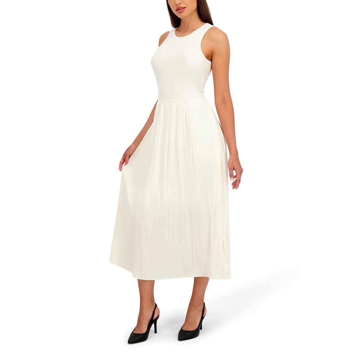 DKNY Vestido para Dama Café Grande