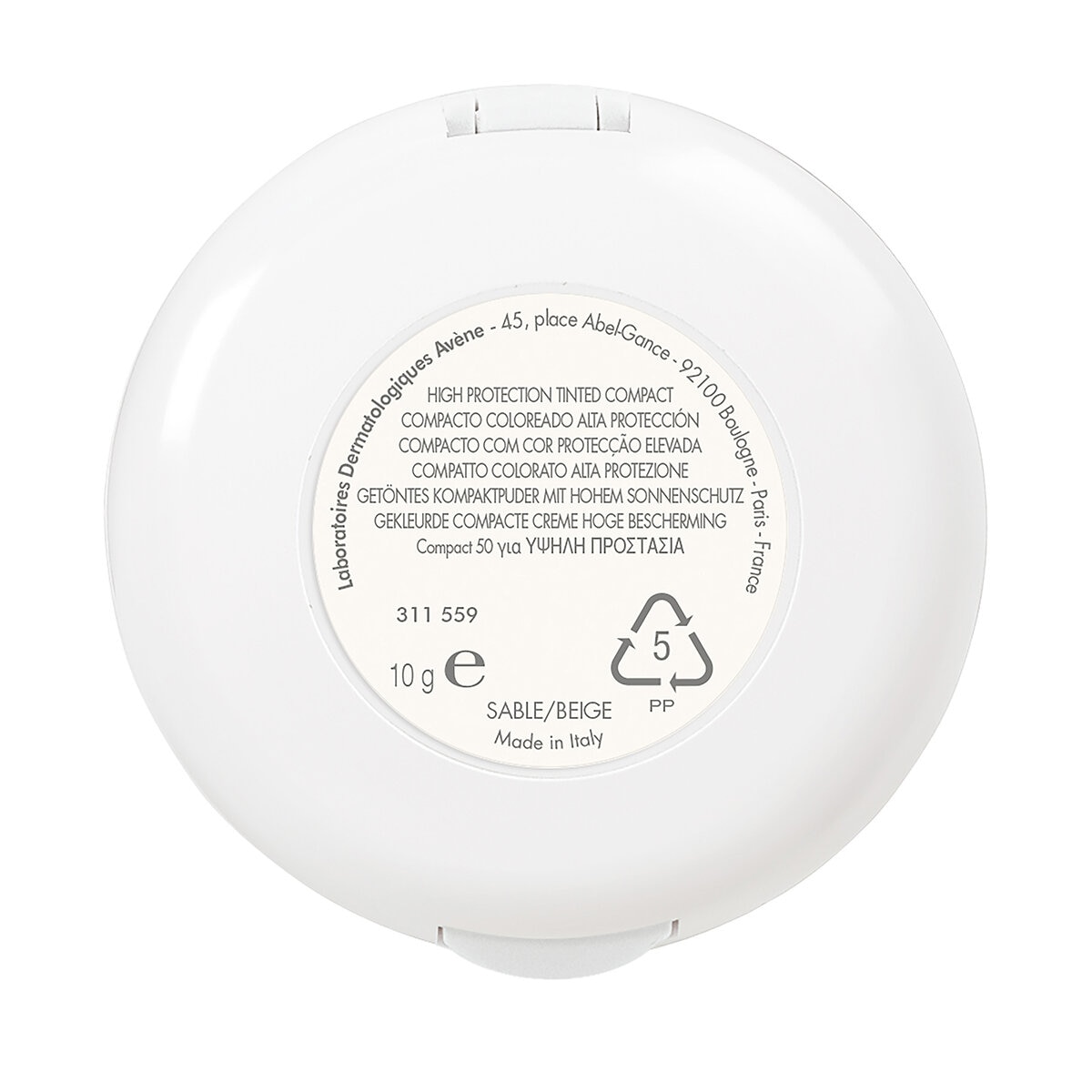 Avene Compacto Tono Beige 10 g FPS 50+