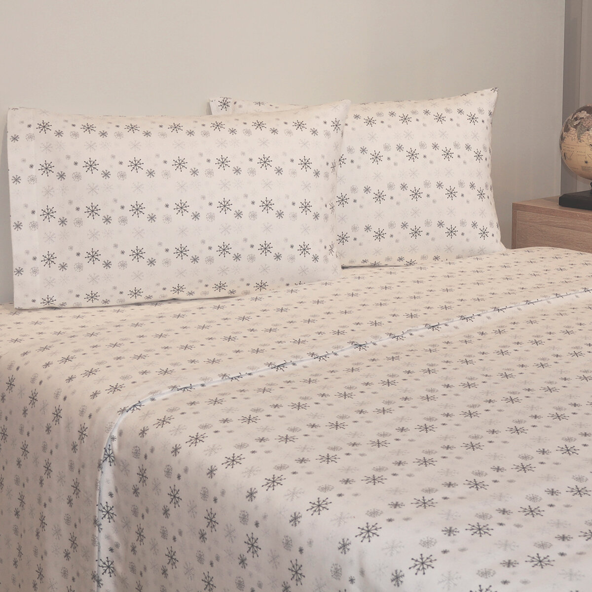 Flannel From Portugal Juego de Sábanas de Franela Tamaño Matrimonial 4 Piezas Varios Modelos