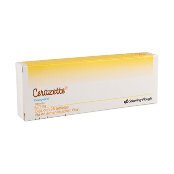 Cerazette 75 mg 28 Tabletas
