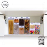 AG, Set de 9 contenedores para cocina con tapa hermética, Tapa Color Blanco