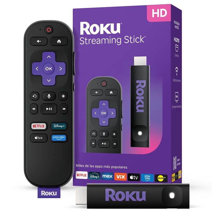 Roku Paquete de 2 Reproductores de Streaming Stick HD