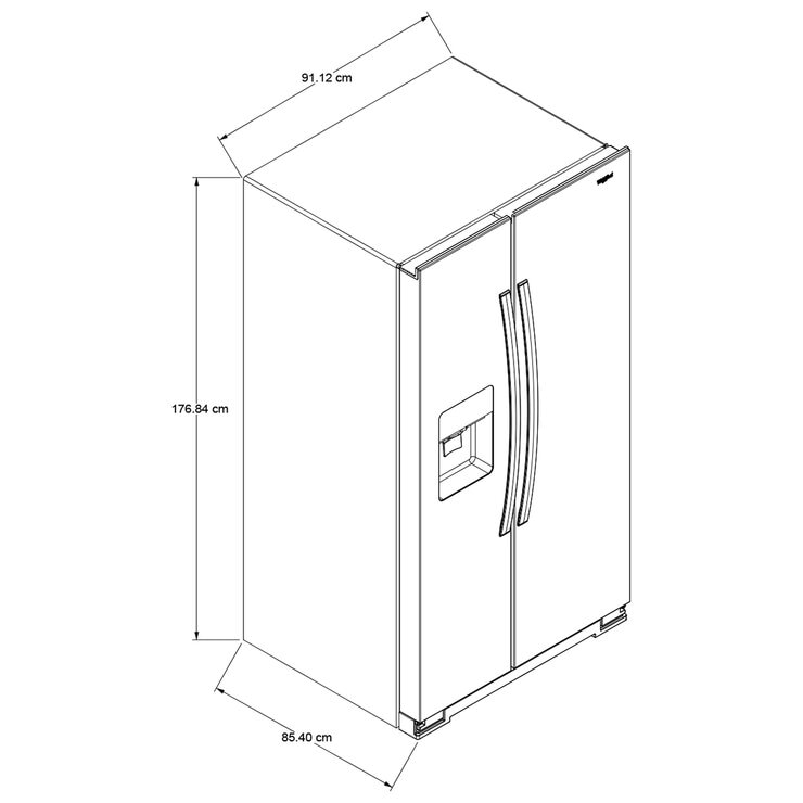 Whirlpool Refrigerador 25' Side by Side
