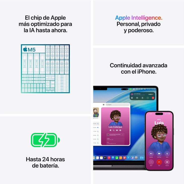 Apple MacBook Pro 14" M5 16GB 512GB SSD Negro Espacial Apple MacBook Pro 14" M5 16GB 512GB SSD Negro Espacial
