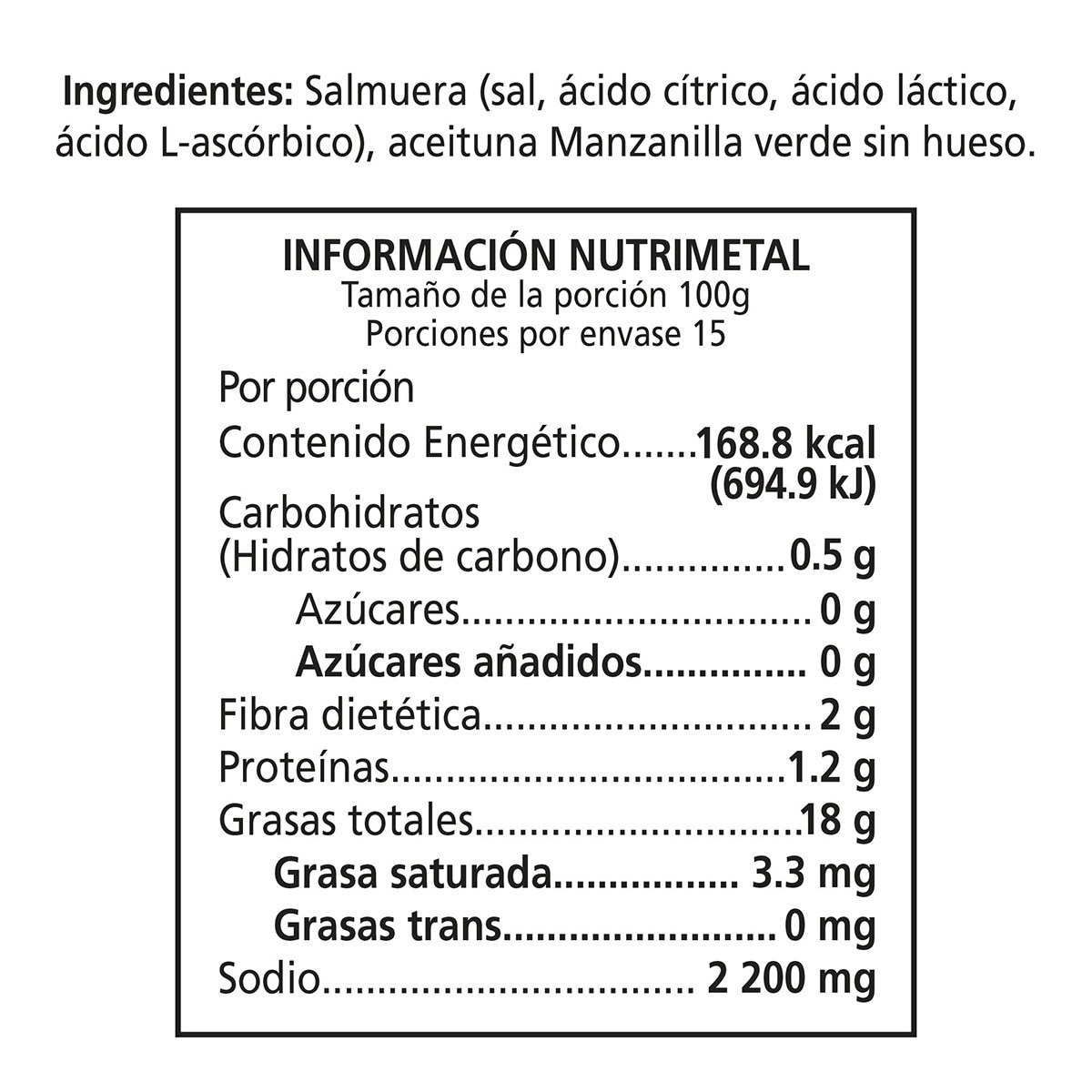 Serpis Aceituna sin Hueso 1.5 kg