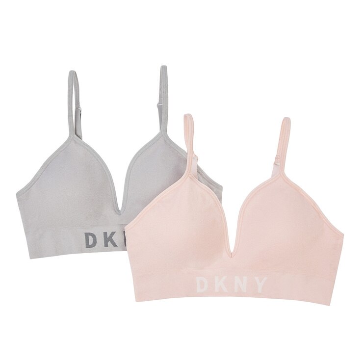 DKNY, Brasier sin Costura 2 Piezas para Dama, Gris Costco México