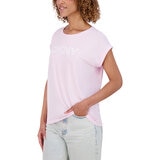 DKNY Playera para Dama Rosa Grande