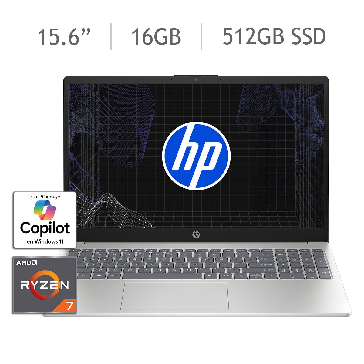 HP 15-fc0288la Laptop 15.6" Full HD AMD Ryzen 7 16GB 512GB + 12 Meses M365 Personal HP 15-fc0288la Laptop 15.6" Full HD AMD Ryzen 7 16GB 512GB + 12 Meses M365 Personal