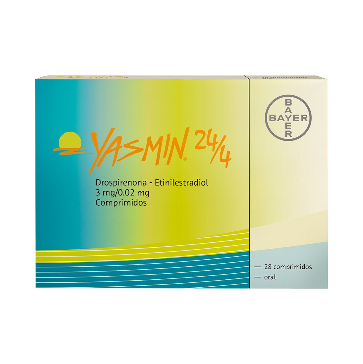 Yasmin 24/4 3mg /0.02 mg con 28 Comprimidos