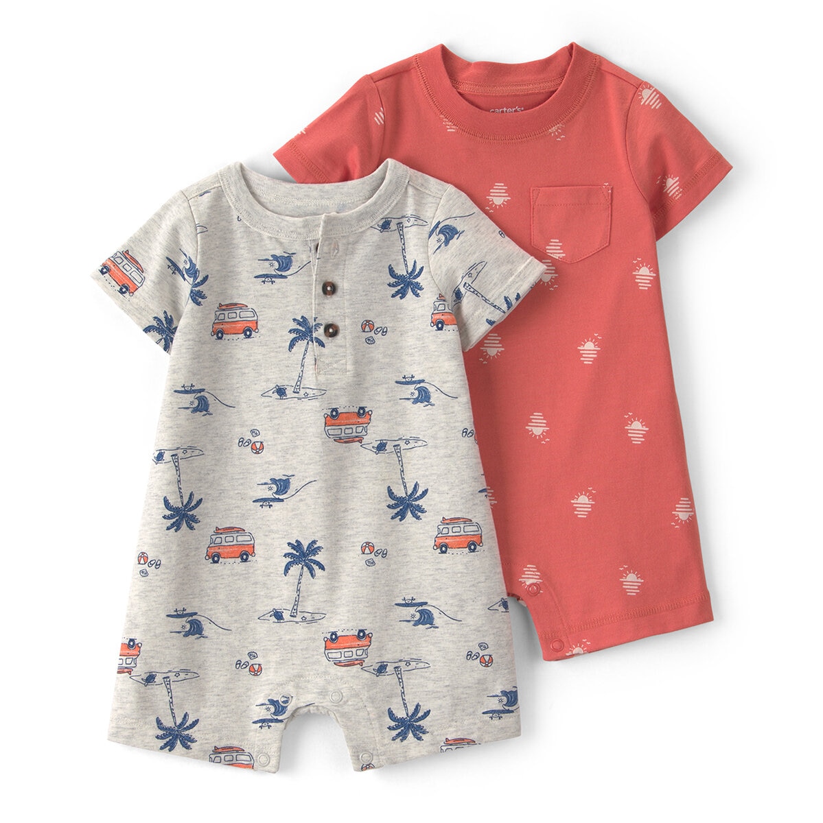 Carter's Mono 2 piezas para Bebés Gris 6 Meses