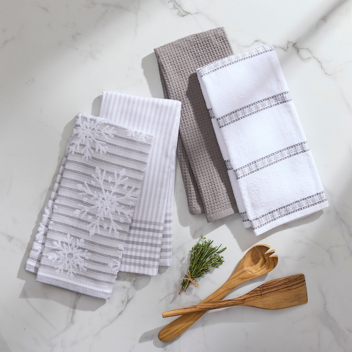 Caro Home, Toallas de Cocina, 8 Piezas, Varios Colores y Diseños